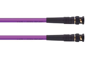 CANFORD CABLE 12G BNC-BNC-SDV-F-300mm, Violet