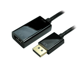 ADAPTER Displayport male - HDMI female, 15cm