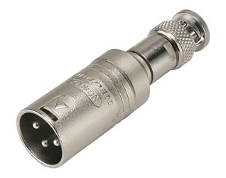 ADAPTER 3MX-BNCM 3-pin XLR male - BNC male