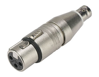 ADAPTER 3FX-BNCF 3-pin XLR female - BNC female