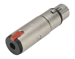 ADAPTER 3FX-3J 3-pin XLR female - 3-pole jack socket (accepts A and B types)