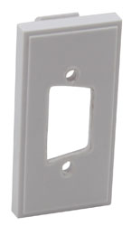 RPP EASYCLIP MODULE DE330 D-sub 9-pin/HDD 15-pin (without connector), half module, white