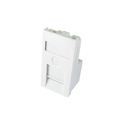 CANFORD AV MODULE Economy, RJ45 CAT5E connector, half module, white