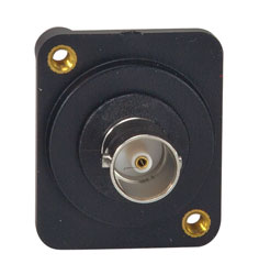 CANFORD D-SERIES BNC 12G UHD (double-sided) 75 ohm, M3 tapped mounting holes, black