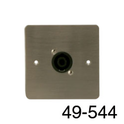 CANFORD CONNECTOR PLATE UK 1-gang, 1x NL4MP, satin nickel