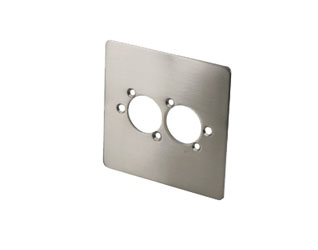 CANFORD F2SN CONNECTOR PLATE 1-gang, 2 mounting holes, satin nickel