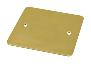 CANFORD F0PB CONNECTOR PLATE 1-gang, blank, polished brass