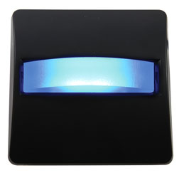 CANFORD LED SIGNAL LIGHT Black plate, blue LED