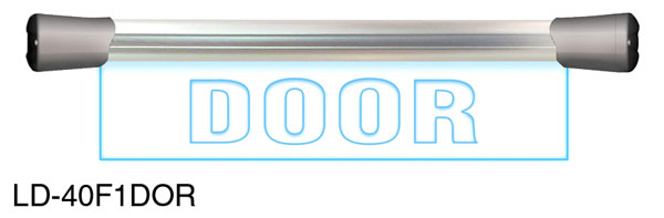 SONIFEX LD-40F1DOR SIGNAL LED SIGN Flush-mount, single, 400mm, "Door"