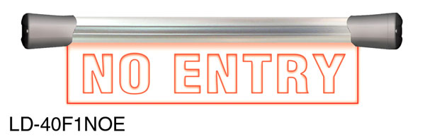 SONIFEX LDD-40F1NOE SIGNAL LED SIGN Flush-mount, single, 400mm, "No Entry", DC 7-36V