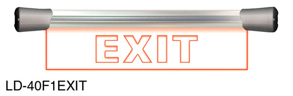 SONIFEX LD-40F1EXIT SIGNAL LED SIGN Flush-mount, single, 400mm, "Exit"