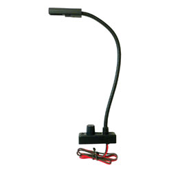 LITTLITE L-9/12-LED-3-UV GOOSENECK LAMPSET 12-inch, LED, switched, hard-wired, top-mount