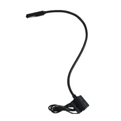 LITTLITE LCR-18-LED-USB GOOSENECK LAMP Surface mount, 18-inch, LED array, switched, USB powered