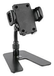 K&M 19746 SMARTPHONE HOLDER Table top, 60-84mm width, black