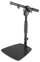 K&M 25995 TABLE STAND Flat steel base, 310mm boom arm, 285-400mm, black