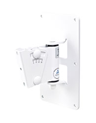 K&M 24481 LOUDSPEAKER MOUNT Wall, up to 25kg, 0-30 degree tilt, swivel, white