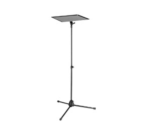 K&M 12155 LAPTOP STAND Floor, freestanding, tripod base, 400x290mm table, 780-1290mm height, black