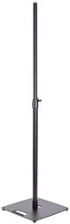 K&M 26731 LOUDSPEAKER STAND Floor, square base, up to 15kg, 1135-1835mm, black