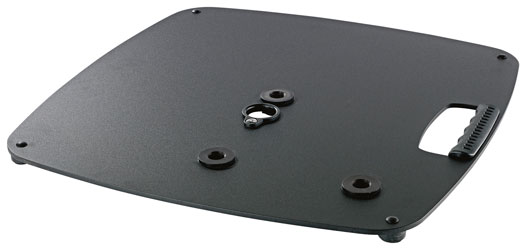 K&M 26706 BASE PLATE Steel, 3x M20 threads, black