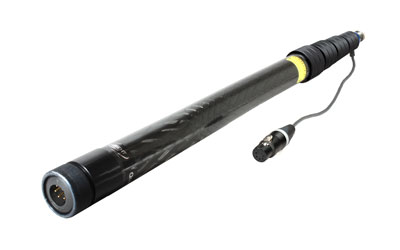 AMBIENT QXS 550-CCSI BOOM POLE Carbon fibre, 5-section, 50-195cm, coiled cable, 5-pin XLR, stereo