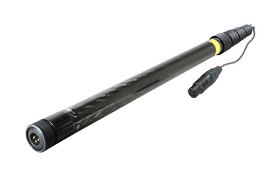 AMBIENT QXS 565-CCMI BOOM POLE Carbon fibre, 5-section, 65-260cm, coiled cable, 3-pin XLR, mono