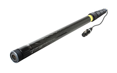 AMBIENT QXS 565-CCSI BOOM POLE Carbon fibre, 5-section, 65-260cm, coiled cable, 5-pin XLR, stereo