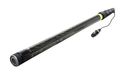 AMBIENT QXS 580-CCSI BOOM POLE Carbon fibre, 5-section, 80-330cm, coiled cable, 5-pin XLR, stereo