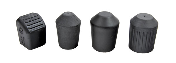 K&M 7-214-0001-55 SPARE RUBBER FOOT SET (one each of 25mm, 30mm, 35mm, 25 x 26mm square)