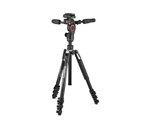 MANFROTTO BEFREE 3-WAY LIVE ADVANCED VIDEO TRIPOD Includes 501PL video plate