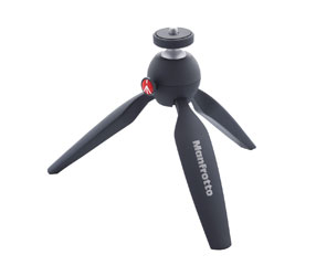 MANFROTTO PIXI MINI TRIPOD Ball head, 1/4-inch screw, supports 1kg, black