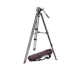 MANFROTTO MVK500AM VIDEO TRIPOD With fluid video head, twin leg support, middle spreader