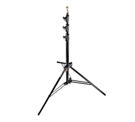 MANFROTTO 1004BAC MASTER LIGHTING STAND Air cushioned, supports 9kg, 124-366cm height, black