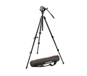 MANFROTTO MVH500AH-755CX3 VIDEO TRIPOD KIT Includes 755CXB carbon fibre tripod, MVH500AH head, bag