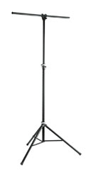 K&M 24620 LIGHTING STAND Floor, tripod base, up to 20kg load, 1750-3000mm, with crossbar, black