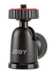 JOBY BALLHEAD 1K MOUNT 360-degree pan, 90-degree tilt, 1kg capacity, 1/4-inch-20 thread mount