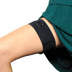 URSA STRAPS THIGH STRAP Horizontal pouch, 63 x 10cm, non-slip, black