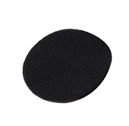 URSA STRAPS SOFT CIRCLES MICROPHONE COVER Soft fabric, black (pack of 15 Circles/30 Stickies)