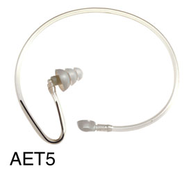 CANFORD AET5 ACOUSTIC EARTUBE Transparent, with silicon eartip, no clip