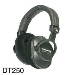 CANFORD LEVEL LIMITED HEADPHONES DT250 88dBA, wired stereo, NC7MXX