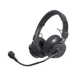 AUDIO-TECHNICA BPHS2 HEADSET Stereo, dynamic mic, 3-pin male XLR, 6.35mm jack, straight cable