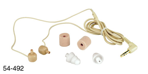SENSORCOM MICROBUDS MBS1BE IN-EAR EARPIECES Noise excluding, stereo, beige