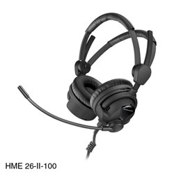 SENNHEISER HME 26-II-100 HEADSET Stereo, 100 ohms, omni electret mic, 5-15V, without cable