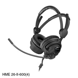 SENNHEISER HME 26-II-600(4) HEADSET Stereo, 600 ohms, cardioid electret mic, 5-15V, without cable