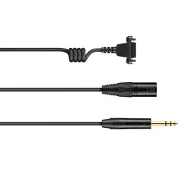 SENNHEISER CABLE-II-X3K1-GOLD HEADSET CABLE Terminated with XLR3M/6.35mm stereo jack, 2m