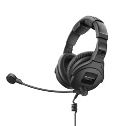 SENNHEISER HMD 300 X3K1 HEADSET Dual ear, 64 ohms, dynamic mic, with CABLE-X3K1