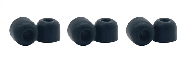 SHURE EACYF1-6L COMPLY FOAM SLEEVES Large, black (pack of 6)