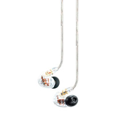 SHURE SE535 PRO EARPHONES In-ear, triple high-definition drivers, detachable cable, clear