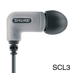 SHURE SCL3-K IN EAR EARPIECES Pro earphones with wideband MicroDriver, black