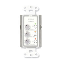 RDL D-RC3M REMOTE AUDIO MIXER 3 channel, with muting, RJ45 control port, white