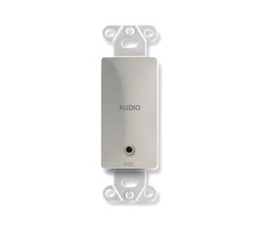 RDL DS-MJPT AUDIO INTERFACE Bi-directional, 1x 3.5mm jack in, 1x 3.5mm jack out, stainless steel